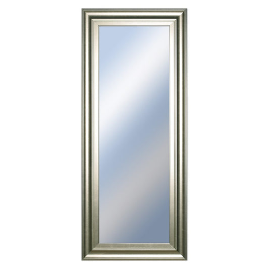 Classy Living Traditional Elegance 18x42in Wall Mirror | Silver Serenity MDF Frame | Entryway & Bedroom Accent | 18 x 42 x 1 in, Vertical | Model M1842
