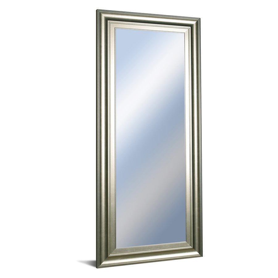 Classy Living Traditional Elegance 18x42in Wall Mirror | Silver Serenity MDF Frame | Entryway & Bedroom Accent | 18 x 42 x 1 in, Vertical | Model M1842