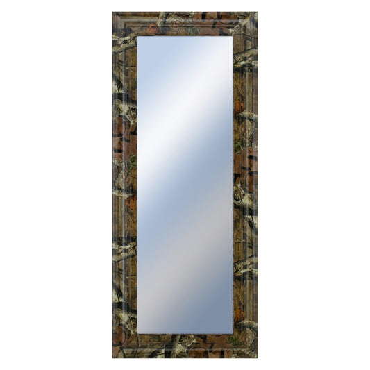 Classy Living Traditional Elegance 18x42in Wall Mirror | Camouflage MDF Frame with Silver Mirror Glass | Entryway & Bedroom Accent | 18 x 42 | Model M1843