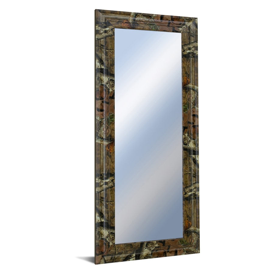 Classy Living Traditional Elegance 18x42in Wall Mirror | Camouflage MDF Frame with Silver Mirror Glass | Entryway & Bedroom Accent | 18 x 42 | Model M1843