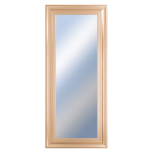 Classy Living Traditional Elegance 18x42in Wall Mirror | Rose Gold MDF Frame | Entryway & Bedroom Accent | 18 x 42 x 1 in | Model M1845