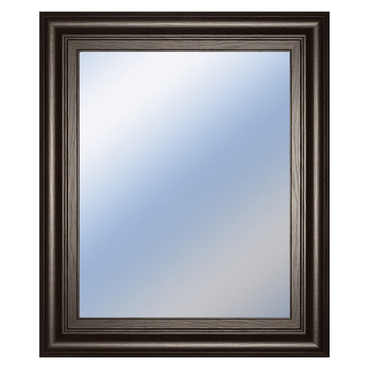 Classy Living Traditional Elegance 22x26in Wall Mirror | Dark Chocolate MDF Frame | Entryway & Living Room Accent | 22 x 26 x 1 in, Vertical | Model M2235