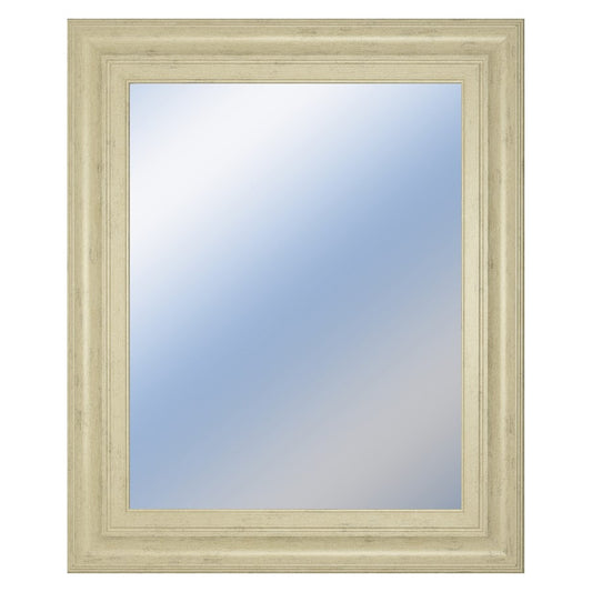 Classy Living Traditional Elegance 22x26in Wall Mirror | Ivory Bliss MDF Frame | Entryway & Living Room Accent | 22 x 26 x 1 in, Vertical | Model M2241