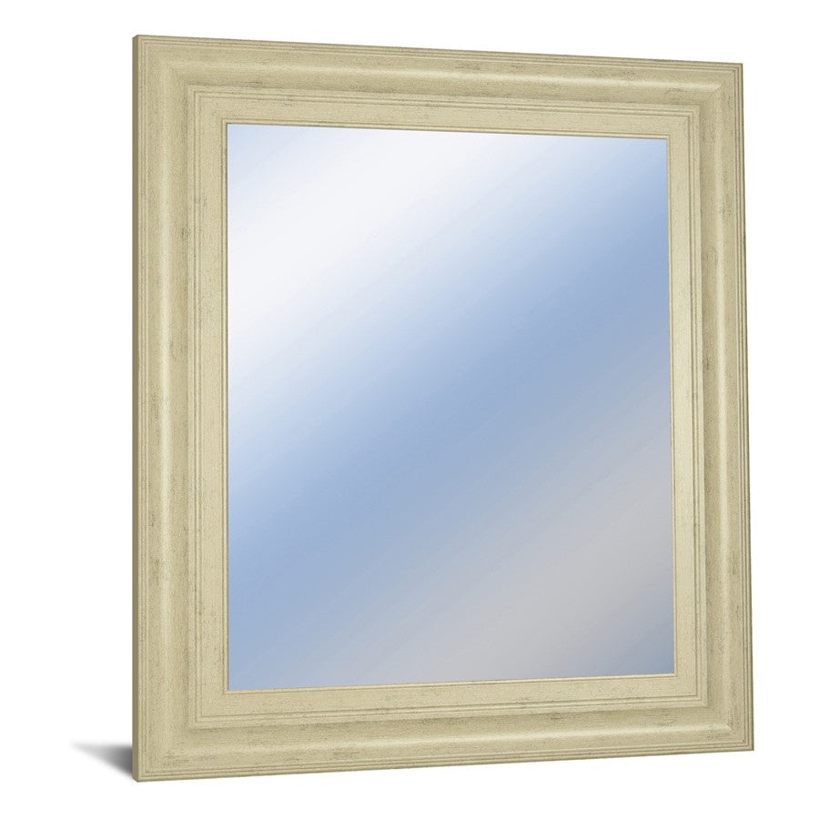 Classy Living Traditional Elegance 22x26in Wall Mirror | Ivory Bliss MDF Frame | Entryway & Living Room Accent | 22 x 26 x 1 in, Vertical | Model M2241