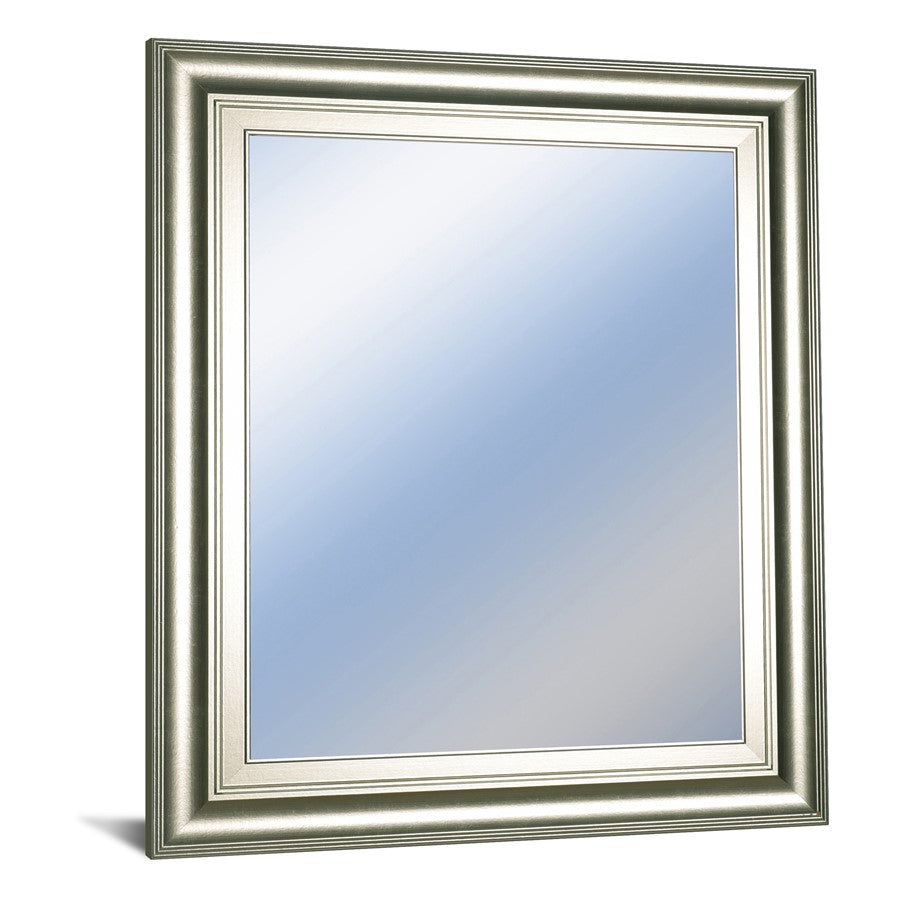 Classy Living Traditional Elegance 22x26in Wall Mirror | Silver Serenity MDF Frame | Entryway & Bathroom Accent | 22 x 26 x 1 in, Vertical | Model M2242