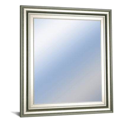 Classy Living Traditional Elegance 22x26in Wall Mirror | Silver Serenity MDF Frame | Entryway & Bathroom Accent | 22 x 26 x 1 in, Vertical | Model M2242