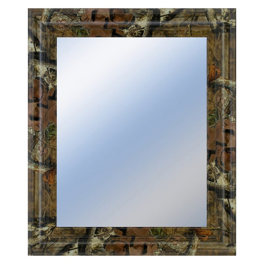 Classy Living Traditional Elegance 22x26in Wall Mirror | Traditional Brown MDF Frame | Entryway & Living Room Accent | 22 x 26 x 1 in | Model M2243