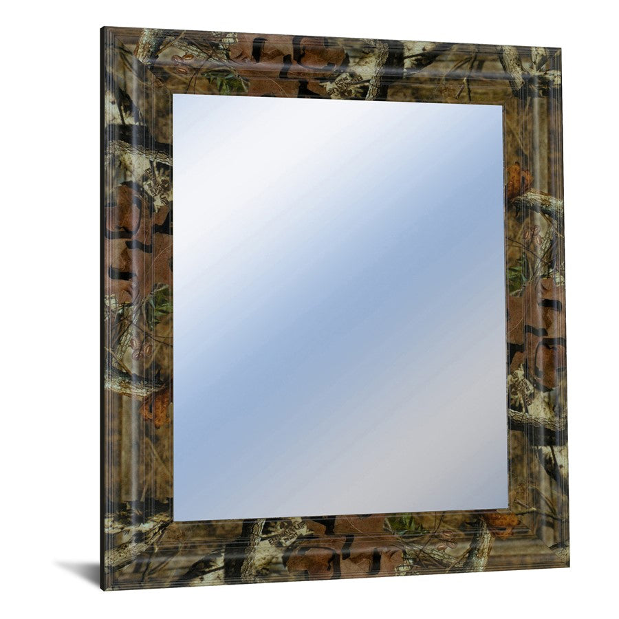 Classy Living Traditional Elegance 22x26in Wall Mirror | Traditional Brown MDF Frame | Entryway & Living Room Accent | 22 x 26 x 1 in | Model M2243