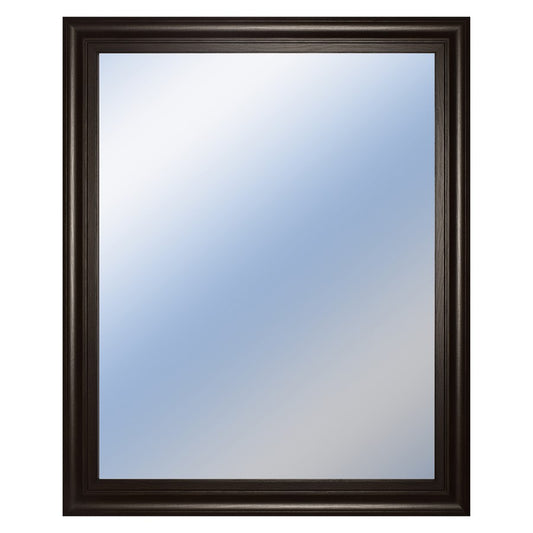 Classy Living Traditional Elegance 34x40in Wall Mirror | Dark Chocolate MDF Frame | Entryway & Living Room Accent | 34 x 40 x 1 in | Model M3435