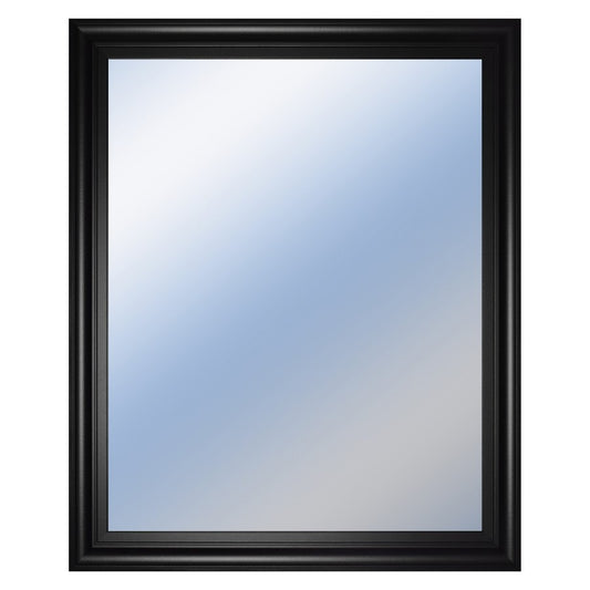 Classy Living Traditional Elegance 34x40in Wall Mirror | Traditional Black MDF Frame | Entryway & Living Room Accent | 34 x 40 x 1 in | Model M3437