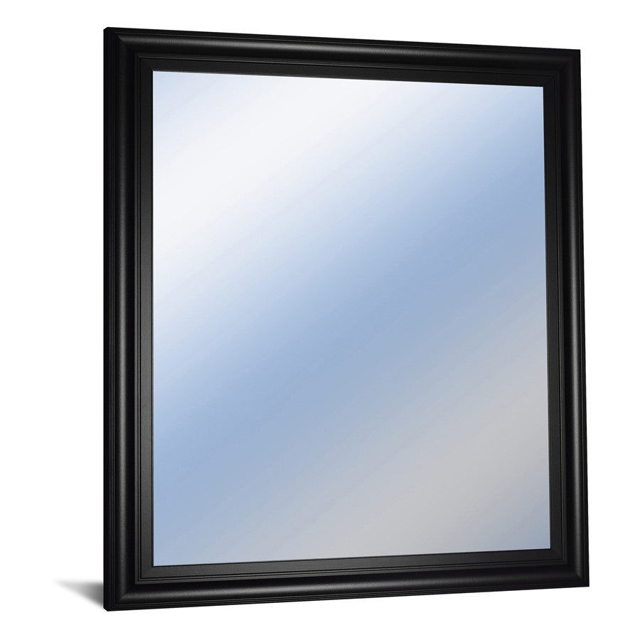 Classy Living Traditional Elegance 34x40in Wall Mirror | Traditional Black MDF Frame | Entryway & Living Room Accent | 34 x 40 x 1 in | Model M3437