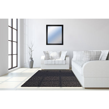 Classy Living Traditional Elegance 34x40in Wall Mirror | Traditional Black MDF Frame | Entryway & Living Room Accent | 34 x 40 x 1 in | Model M3437