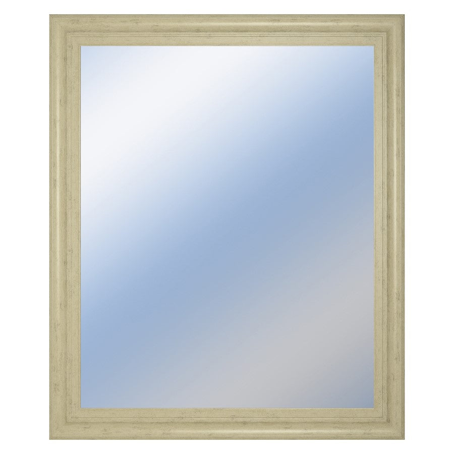 Classy Living Traditional Elegance 34x40in Wall Mirror | Ivory Bliss MDF Frame with Silver Mirror | Entryway & Living Room Accent | 34 x 40 | Model M3441