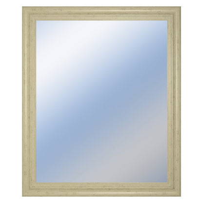 Classy Living Traditional Elegance 34x40in Wall Mirror | Ivory Bliss MDF Frame with Silver Mirror | Entryway & Living Room Accent | 34 x 40 | Model M3441