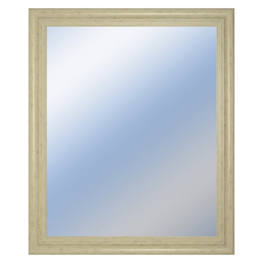 Classy Living Traditional Elegance 34x40in Wall Mirror | Ivory Bliss MDF Frame with Silver Mirror | Entryway & Living Room Accent | 34 x 40 | Model M3441