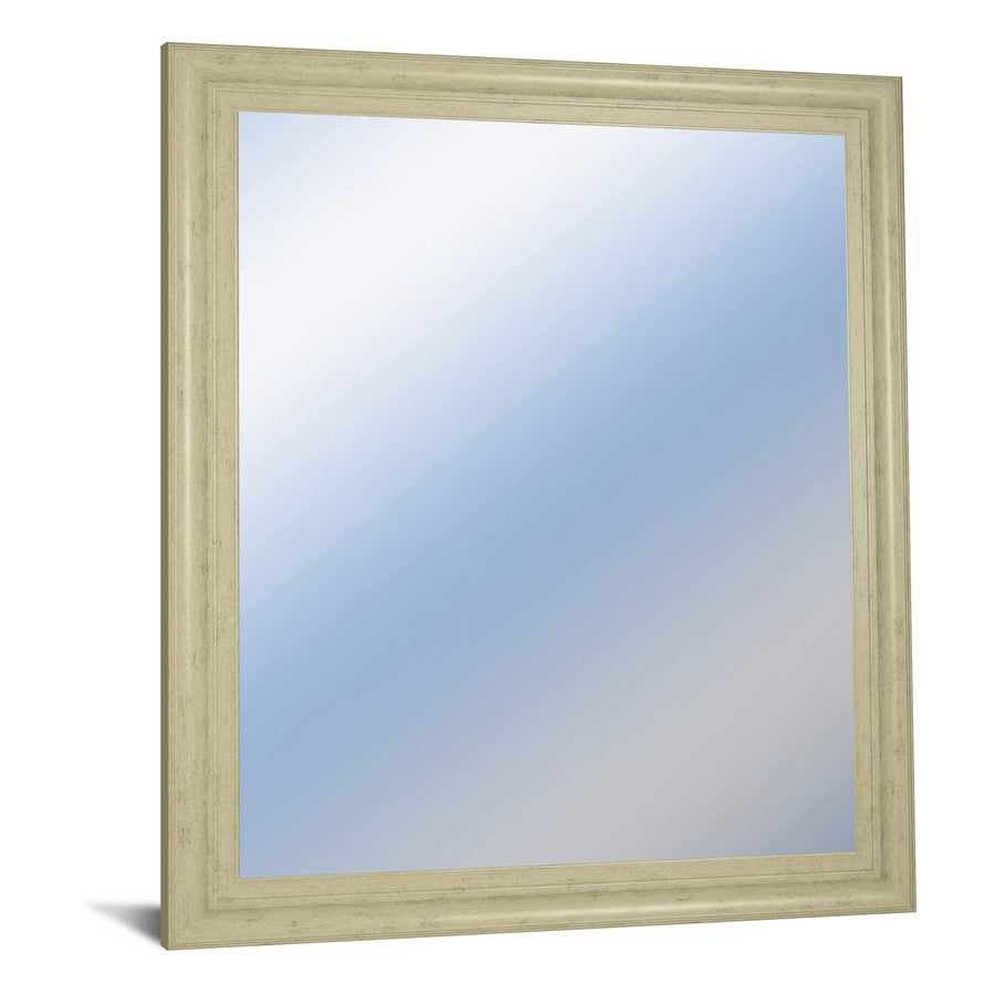 Classy Living Traditional Elegance 34x40in Wall Mirror | Ivory Bliss MDF Frame with Silver Mirror | Entryway & Living Room Accent | 34 x 40 | Model M3441