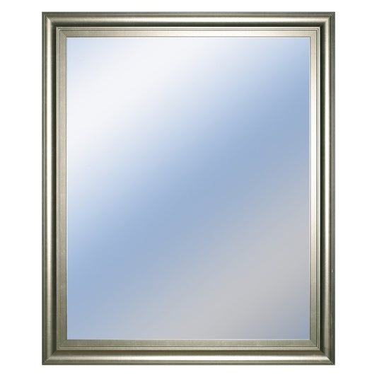 Classy Living Traditional Elegance 34x40in Rectangular Wall Mirror | Silver MDF Frame with Mirror Glass | Entryway & Living Room Accent | 34 | Model M3442