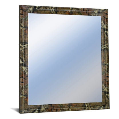 Classy Living Traditional Elegance 34x40in Rectangular Wall Mirror | Brown MDF Frame with Silver Mirror Glass | Entryway & Living Room | Model M3443