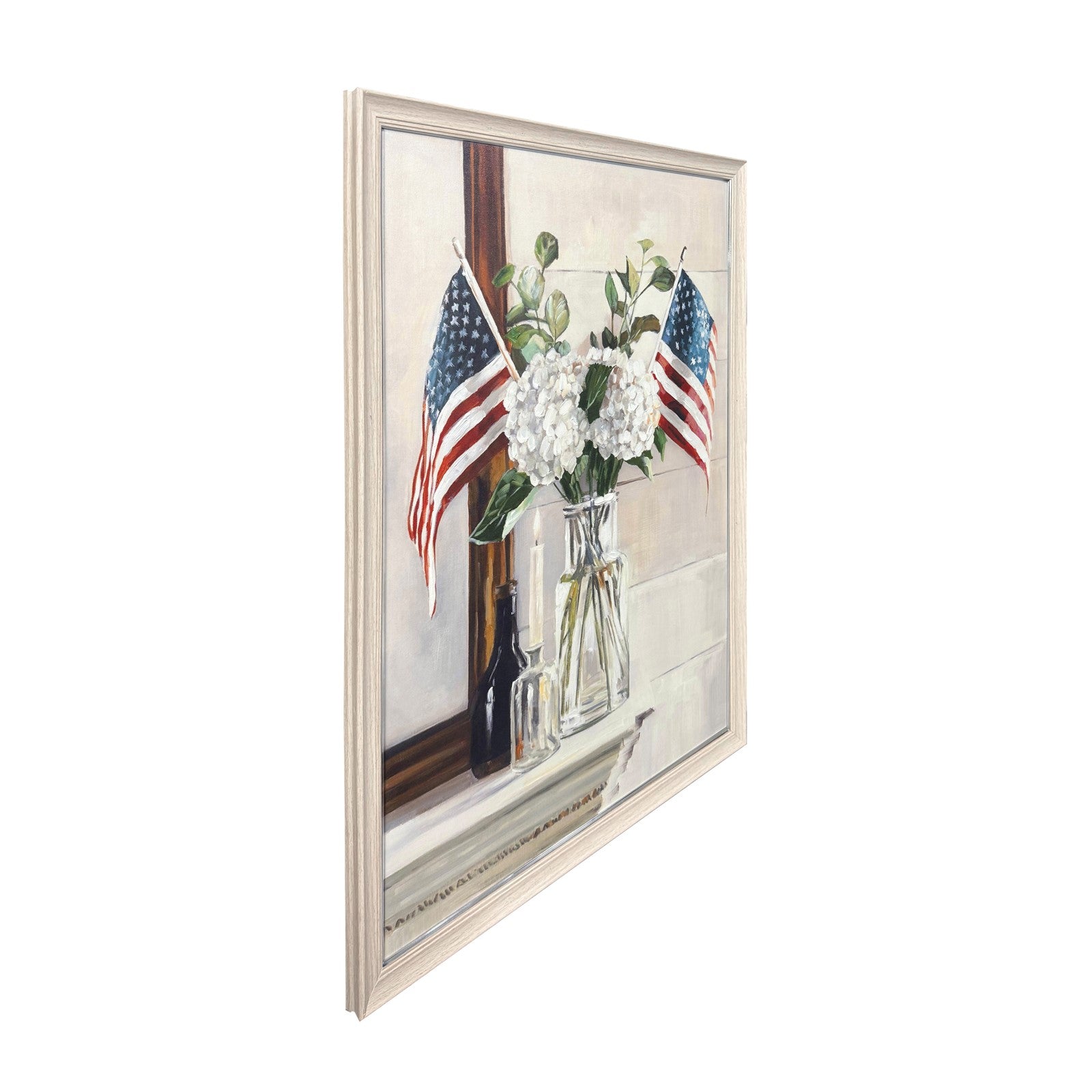 Classy Living Classic Patriotic, Ivory/Brown/Clear/Red/White/Blue/Green