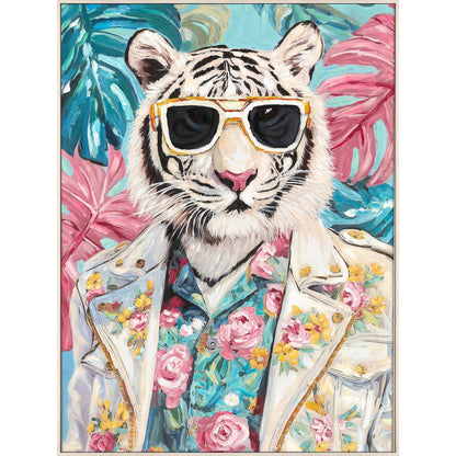Classy Living Dapper Tropical Rebel, Aqua/Pink/Ivory/Black/Yellow