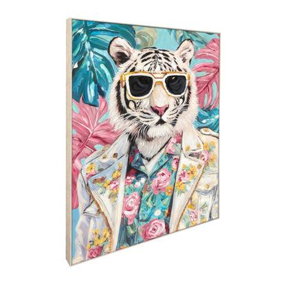 Classy Living Dapper Tropical Rebel, Aqua/Pink/Ivory/Black/Yellow