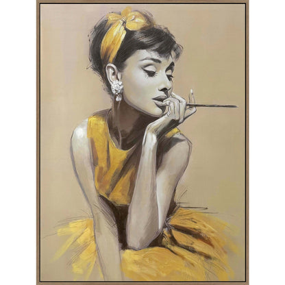 Classy Living Gilded Gld Muse 32"x24", Gold/Beige/Black/Ivory