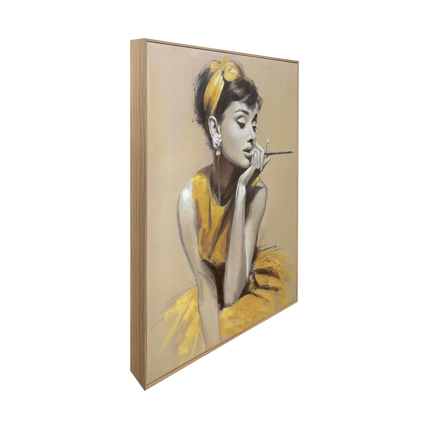 Classy Living Gilded Gld Muse 32"x24", Gold/Beige/Black/Ivory