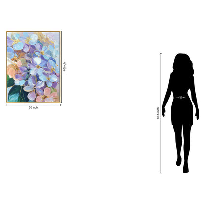 Classy Living Enchanting Petal, Blue/Lavender/Blush/Gold/Ivory