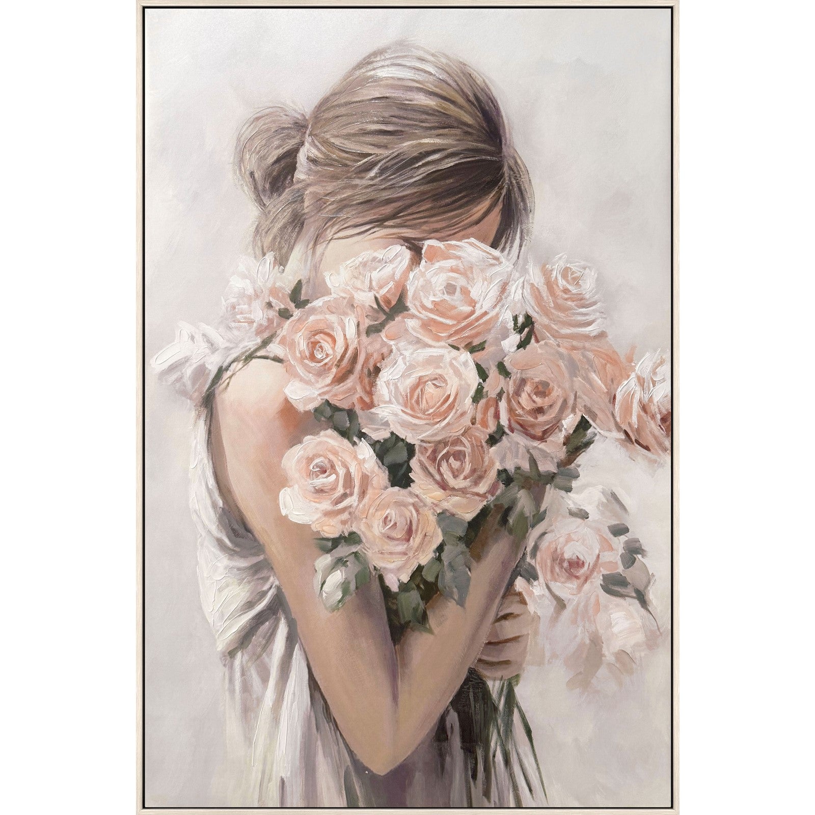 Classy Living Enchanting Roses Embrace, Blush/Ivory/Taupe/Green