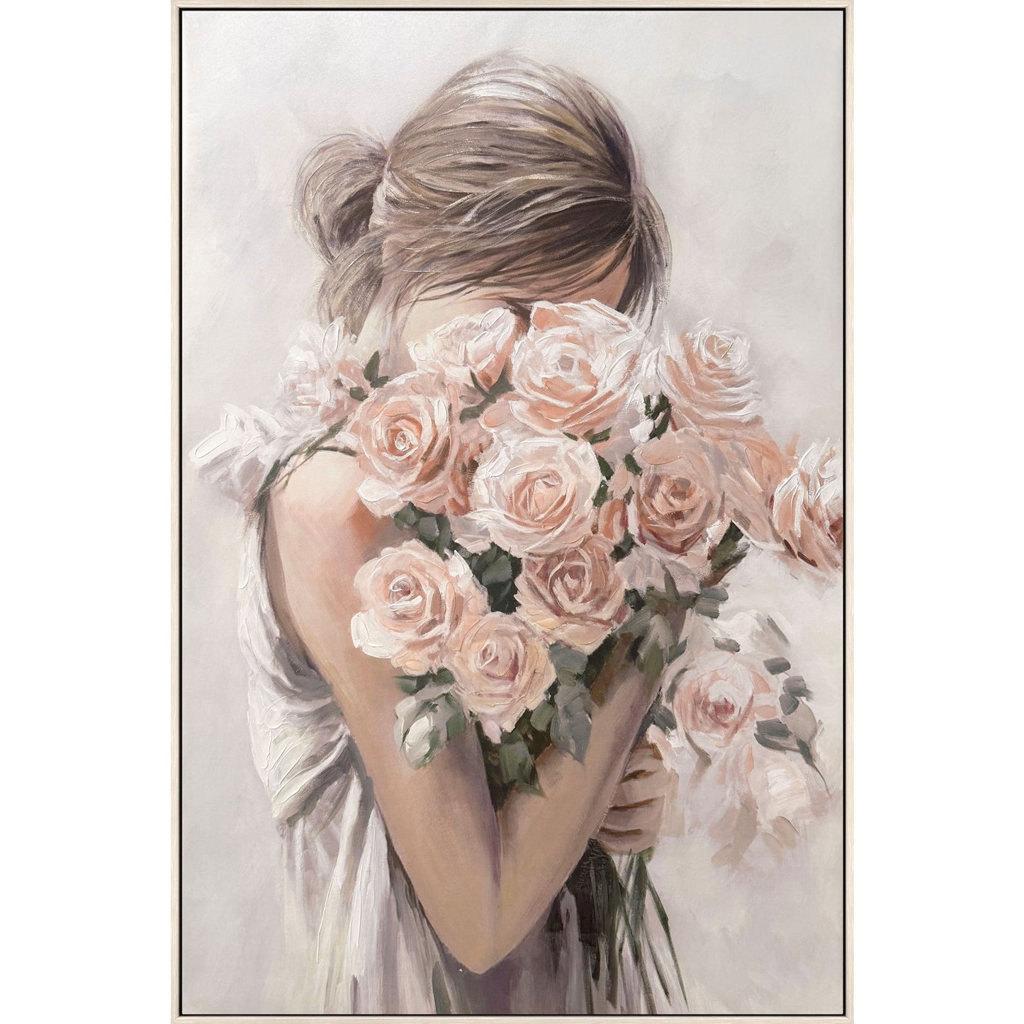 Classy Living Enchanting Roses Embrace, Blush/Ivory/Taupe/Green
