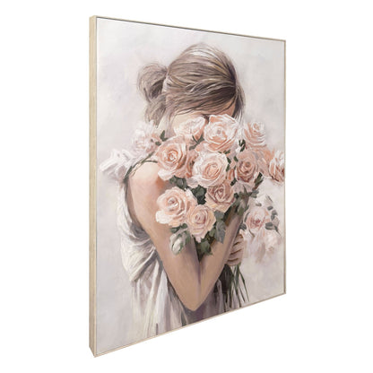 Classy Living Enchanting Roses Embrace, Blush/Ivory/Taupe/Green