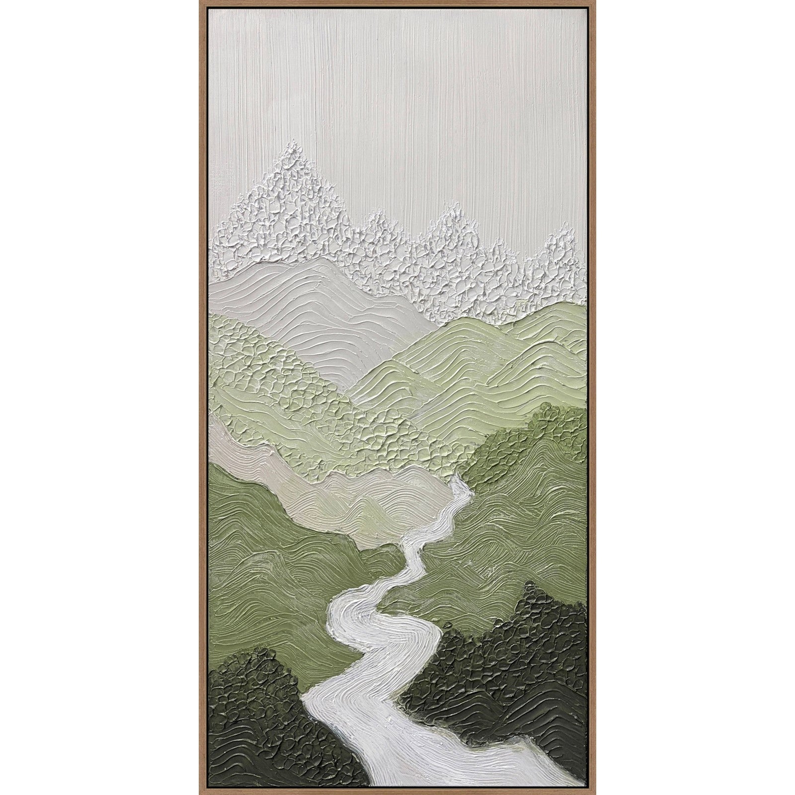 Classy Living Poetic Verdant Passage 40"x20", Black/Green/Ivory/Gray