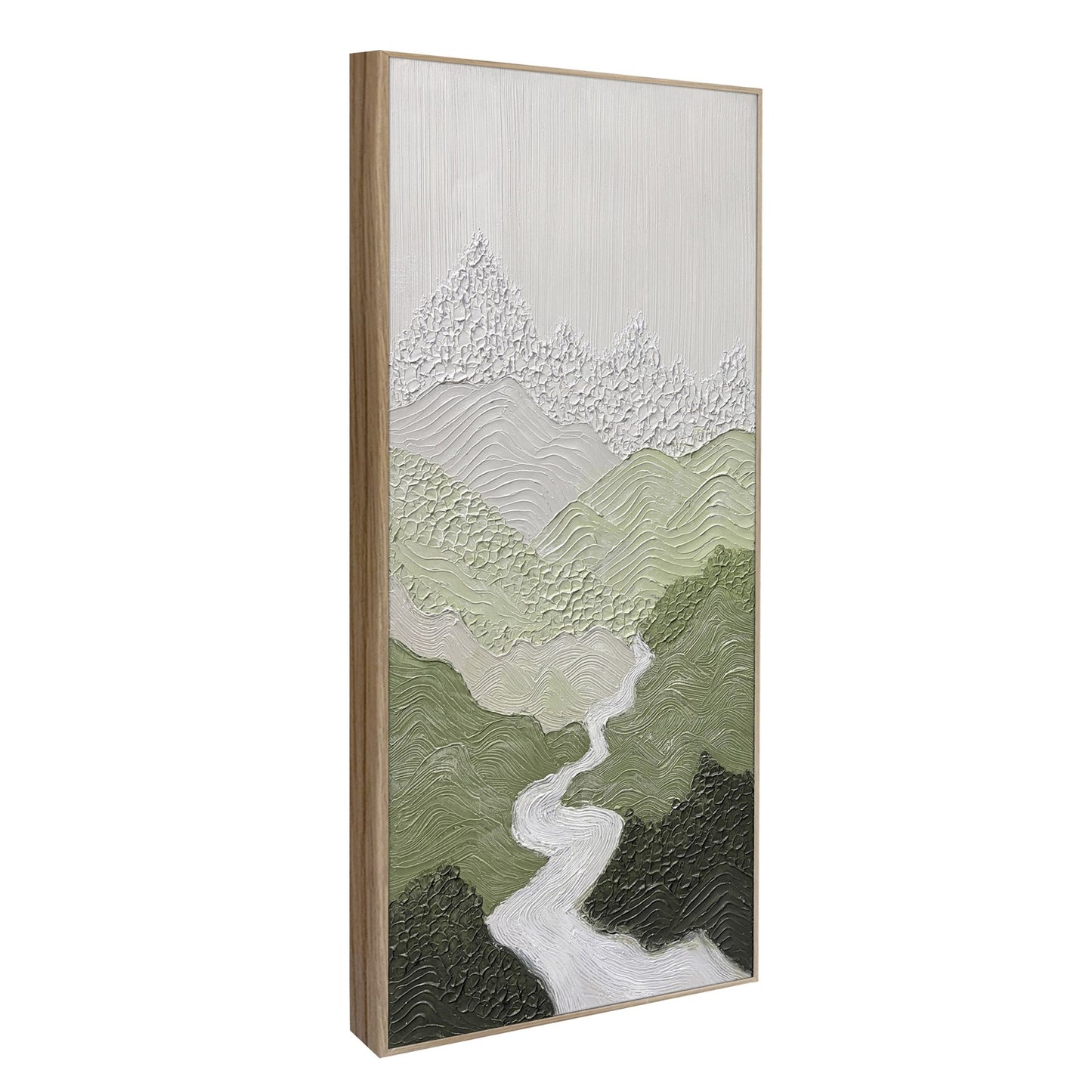 Classy Living Poetic Verdant Passage 40"x20", Black/Green/Ivory/Gray