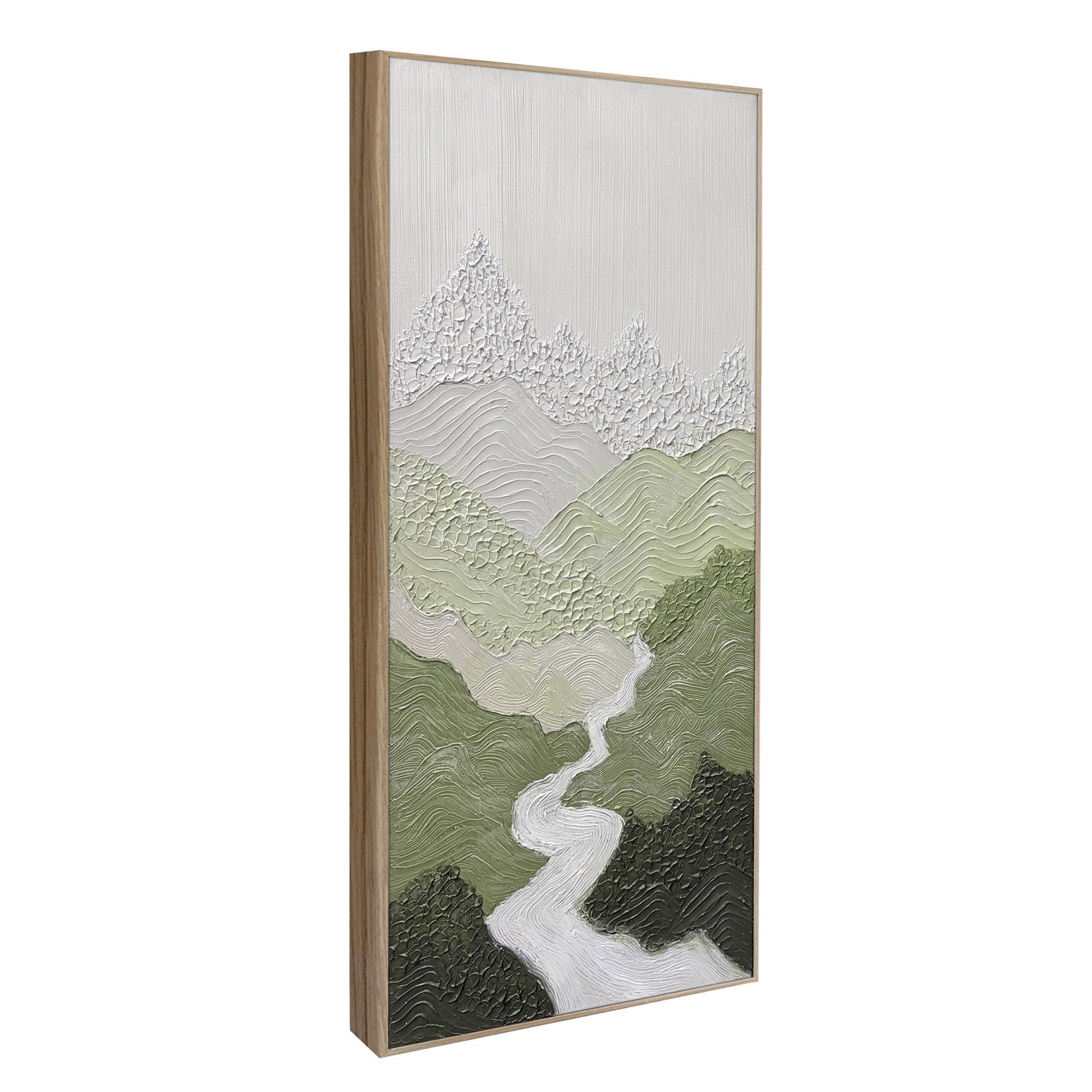 Classy Living Poetic Verdant Passage 40"x20", Black/Green/Ivory/Gray