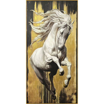 Classy Living Gilded Ivory Ascent 72"x36", Gold/Black/Ivory