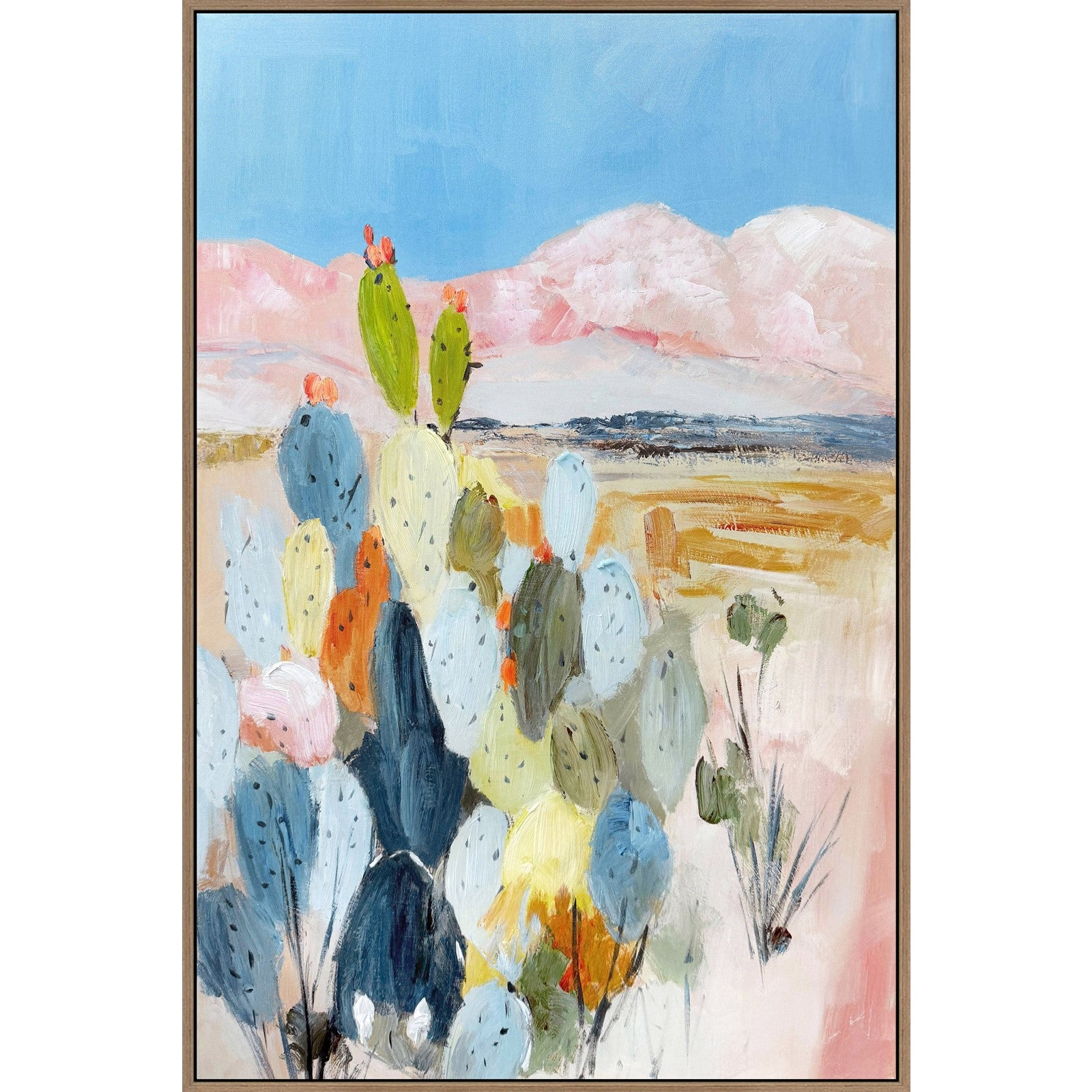 Classy Living Vibrant Desert Blush II 36"x24", Natural/Black