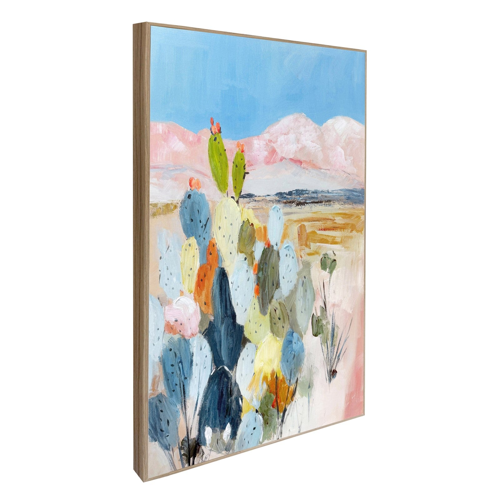 Classy Living Vibrant Desert Blush II 36"x24", Natural/Black