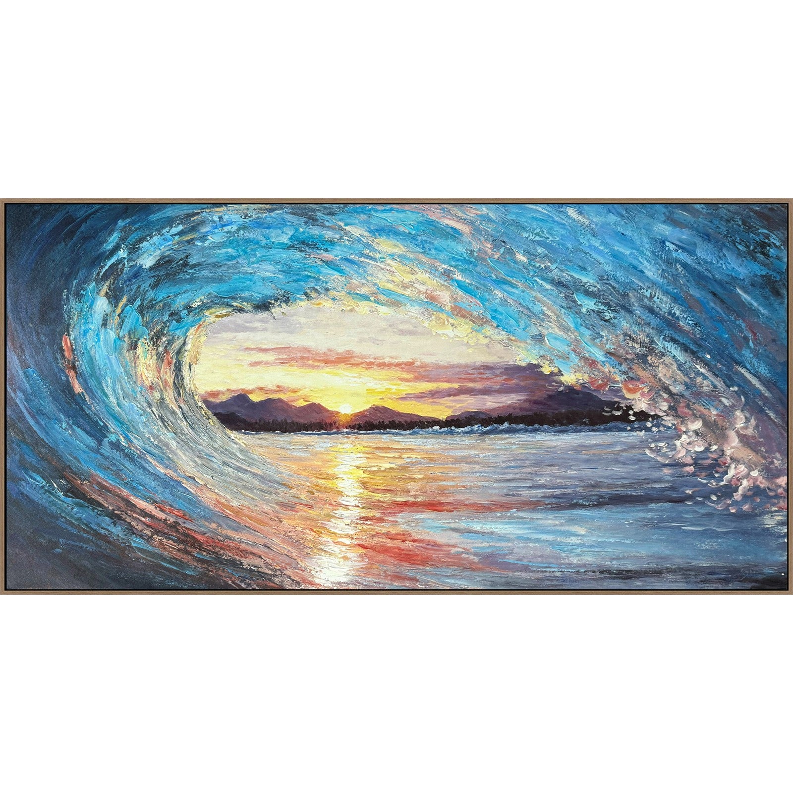 Classy Living Mesmerizing Sunlit Break, Blue/Gold/White/Pink/Black