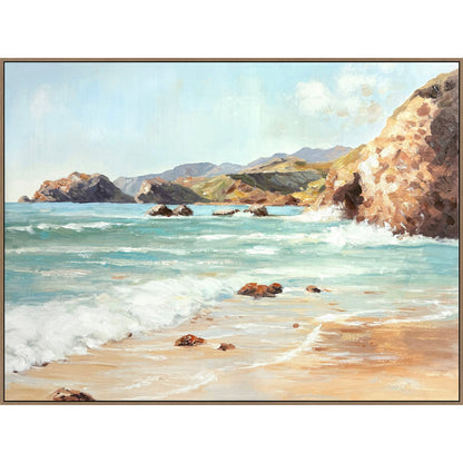 Classy Living Adventurous Coastal Daybreak II, Aqua/Beige/Brown/White