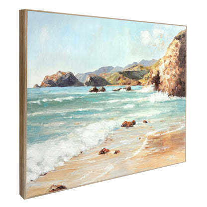 Classy Living Adventurous Coastal Daybreak II, Aqua/Beige/Brown/White