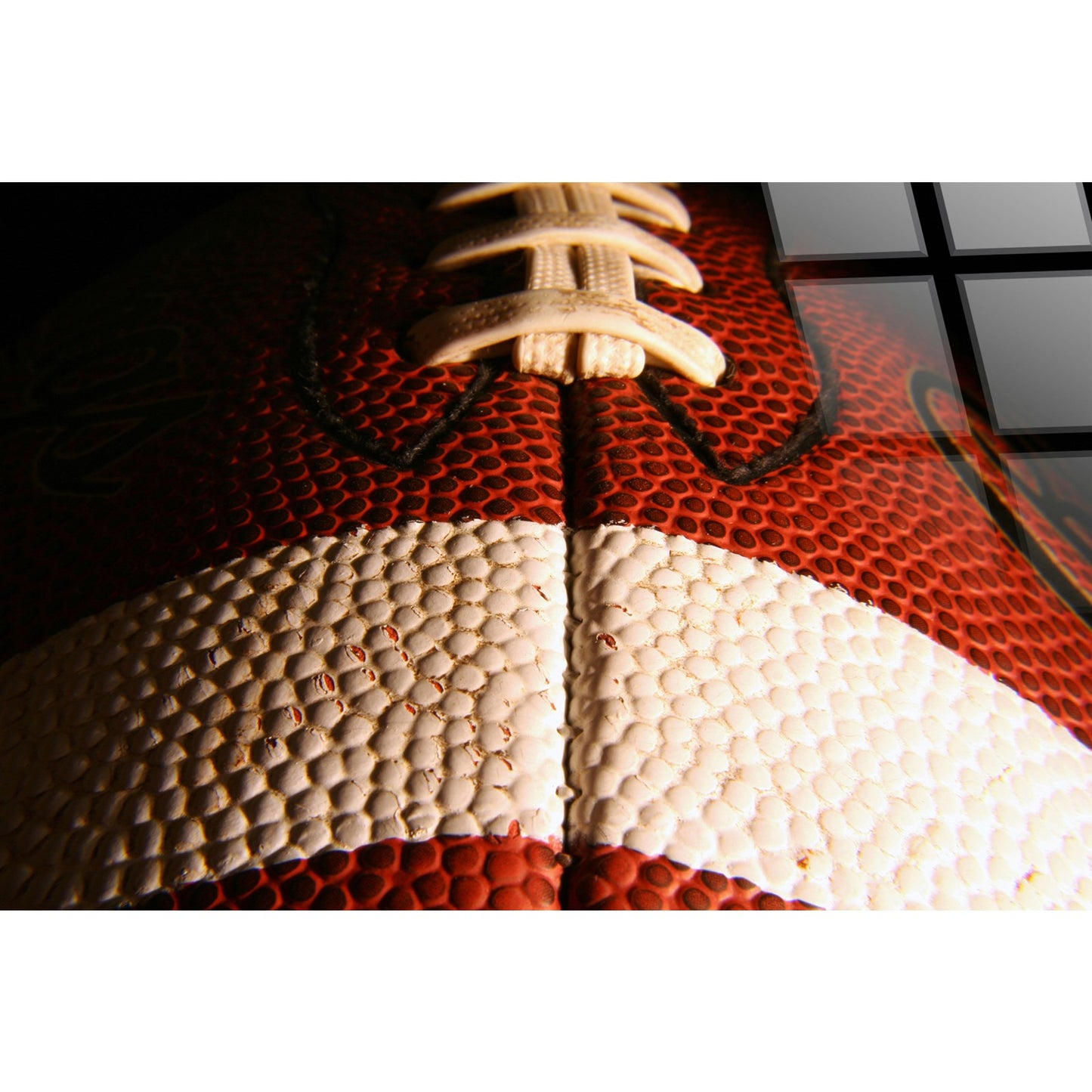Classy Living Unstoppable Gridiron Detail 40"x60", Red/White/Black/Gloss