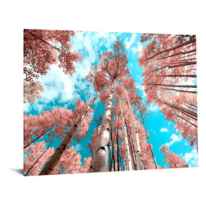 Classy Living Cherry Blossom Heights 60x40in Wall Art | Contemporary Frameless Tempered Glass | Living Room & Office Decor | 60 x 40 x | Model SF1372
