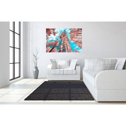Classy Living Cherry Blossom Heights 60x40in Wall Art | Contemporary Frameless Tempered Glass | Living Room & Office Decor | 60 x 40 x | Model SF1372