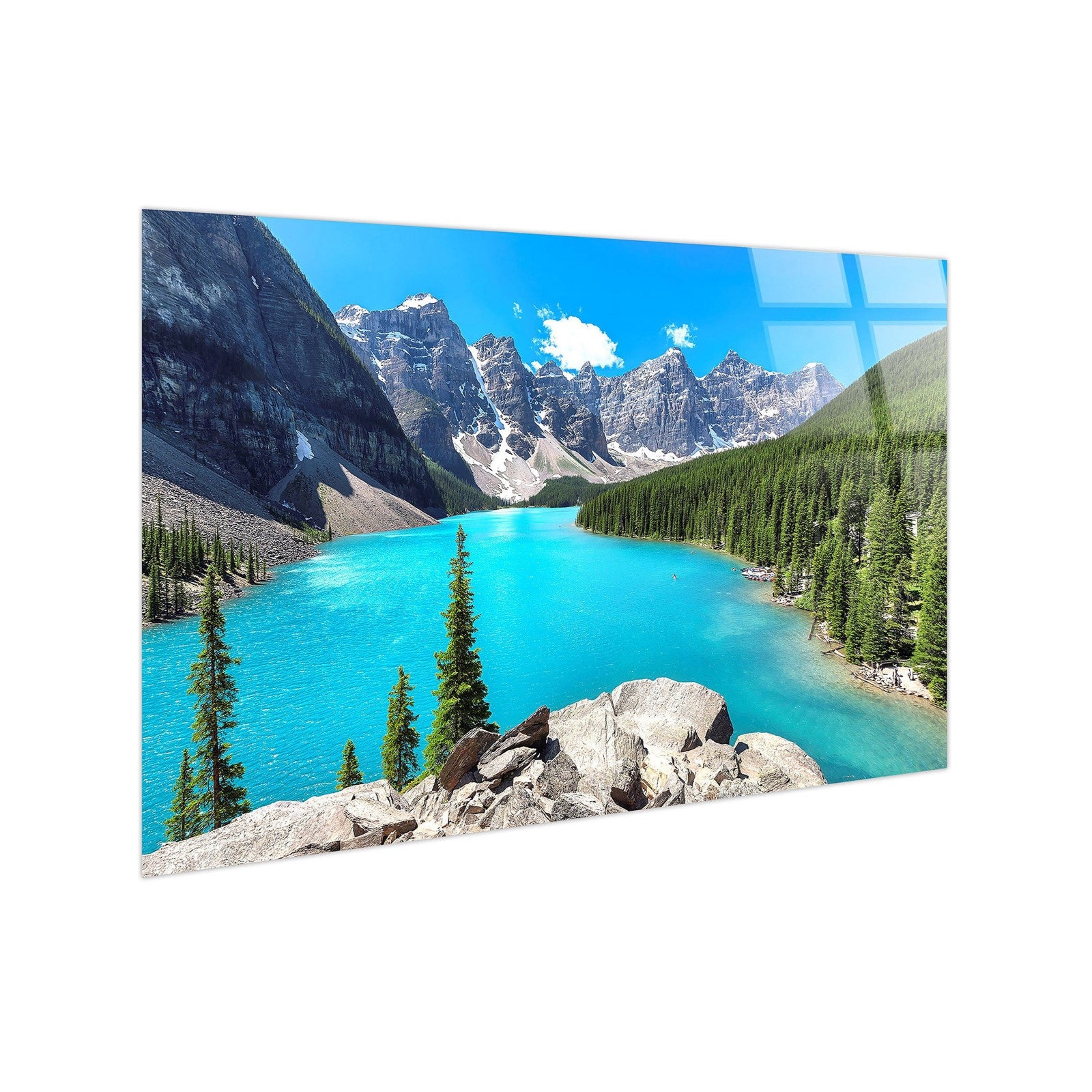 Classy Living Mesmerizing Moraine Vista 40"x60", Blue/Green/Gray/White