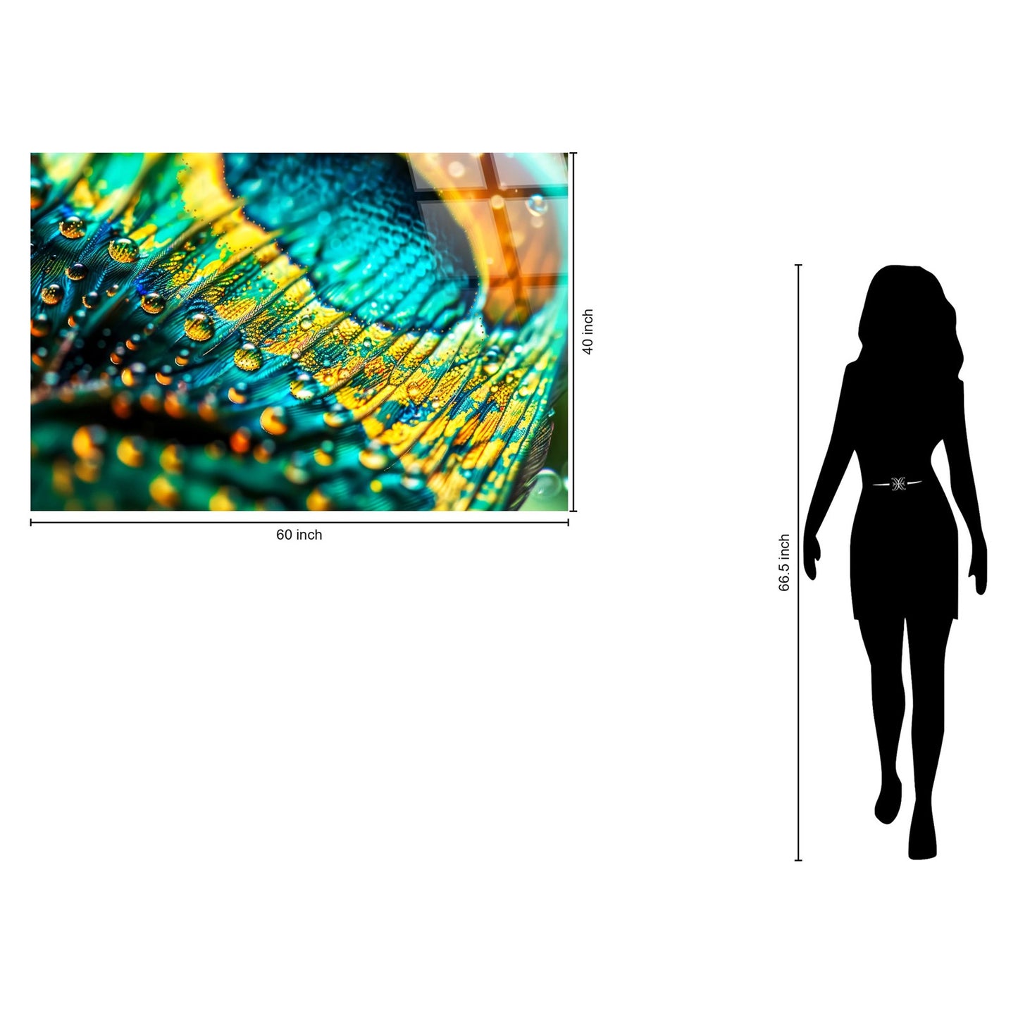 Classy Living Exquisite Iridescent, Teal/Aqua/Yellow/Gold/Black