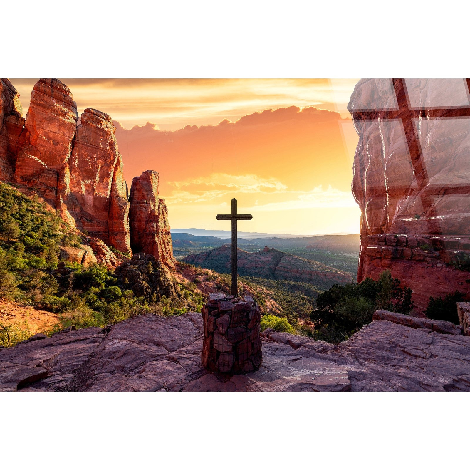 Classy Living Benevolent Canyon Devotion, Red/Orange/Yellow/Brown
