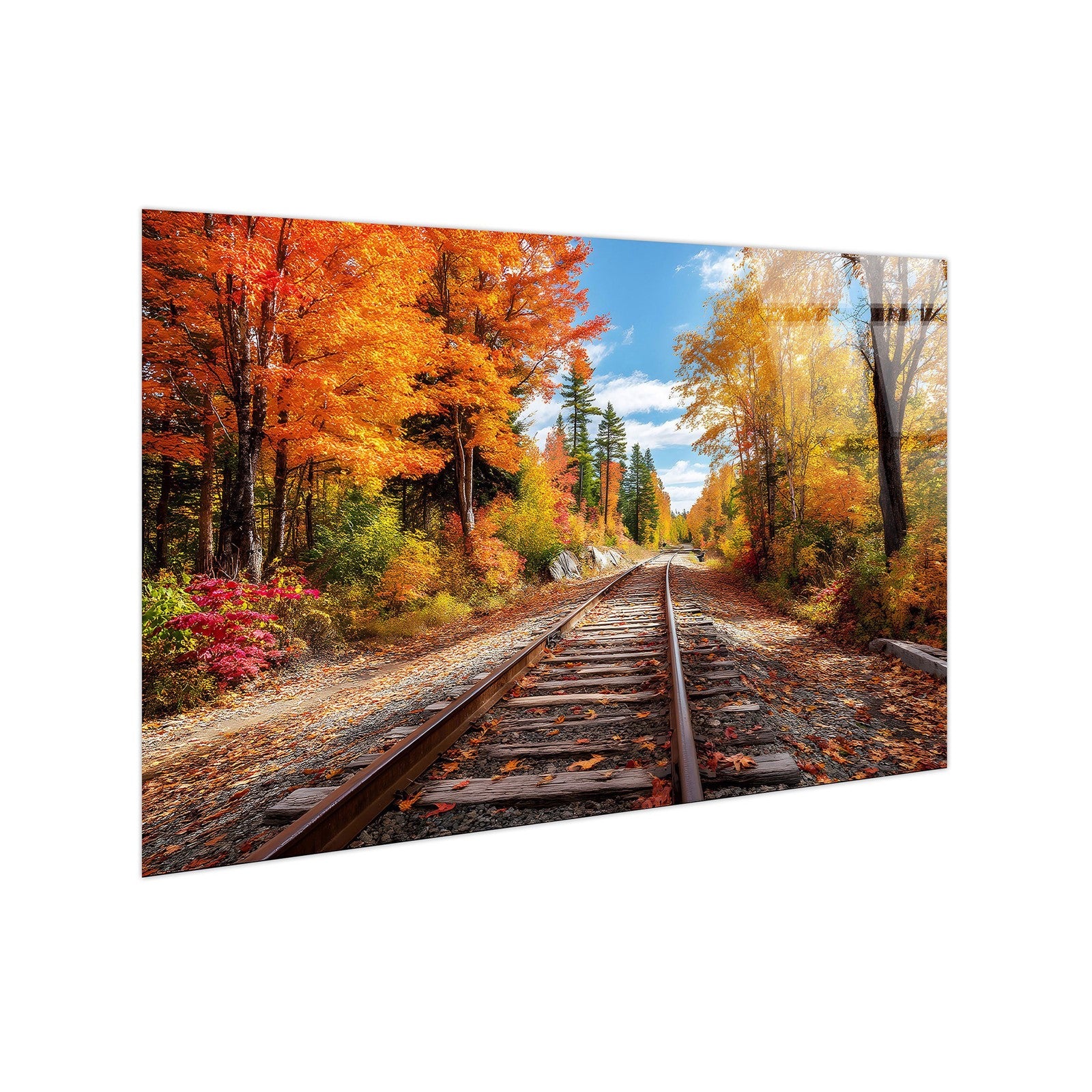 Classy Living Expansive Autumn Passage, Orange/Gold/Blue/Brown/Green