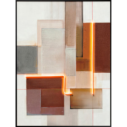 Classy Living Luminous Luminou, Black/Ivory/Taupe/Rust/Brown/Gray/Orange