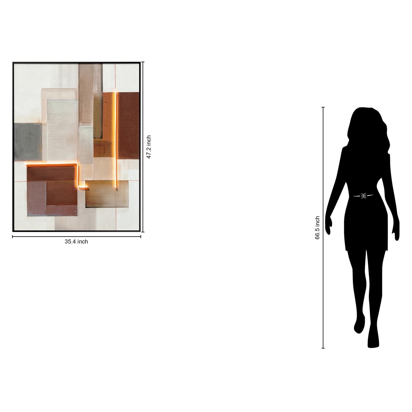 Classy Living Luminous Luminou, Black/Ivory/Taupe/Rust/Brown/Gray/Orange
