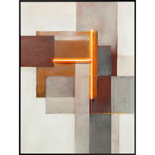 Classy Living Luminous Luminous, Black/Orange/Ivory/Taupe/Brown/Gray